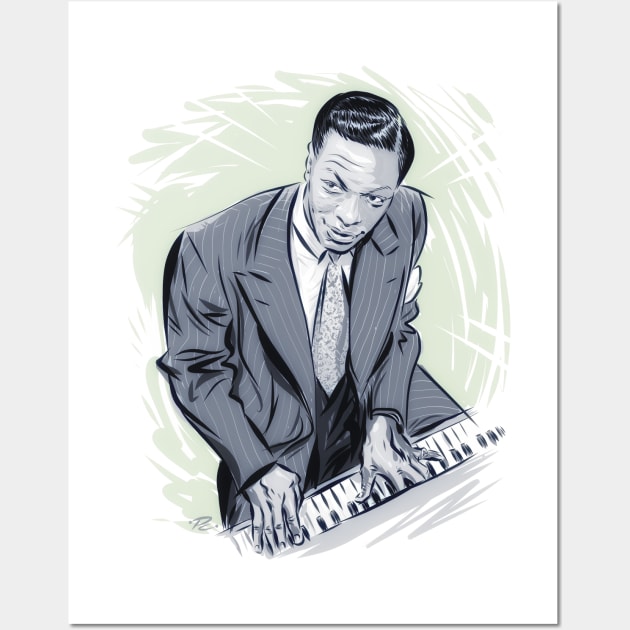 Nat King Cole - An illustration by Paul Cemmick Wall Art by PLAYDIGITAL2020